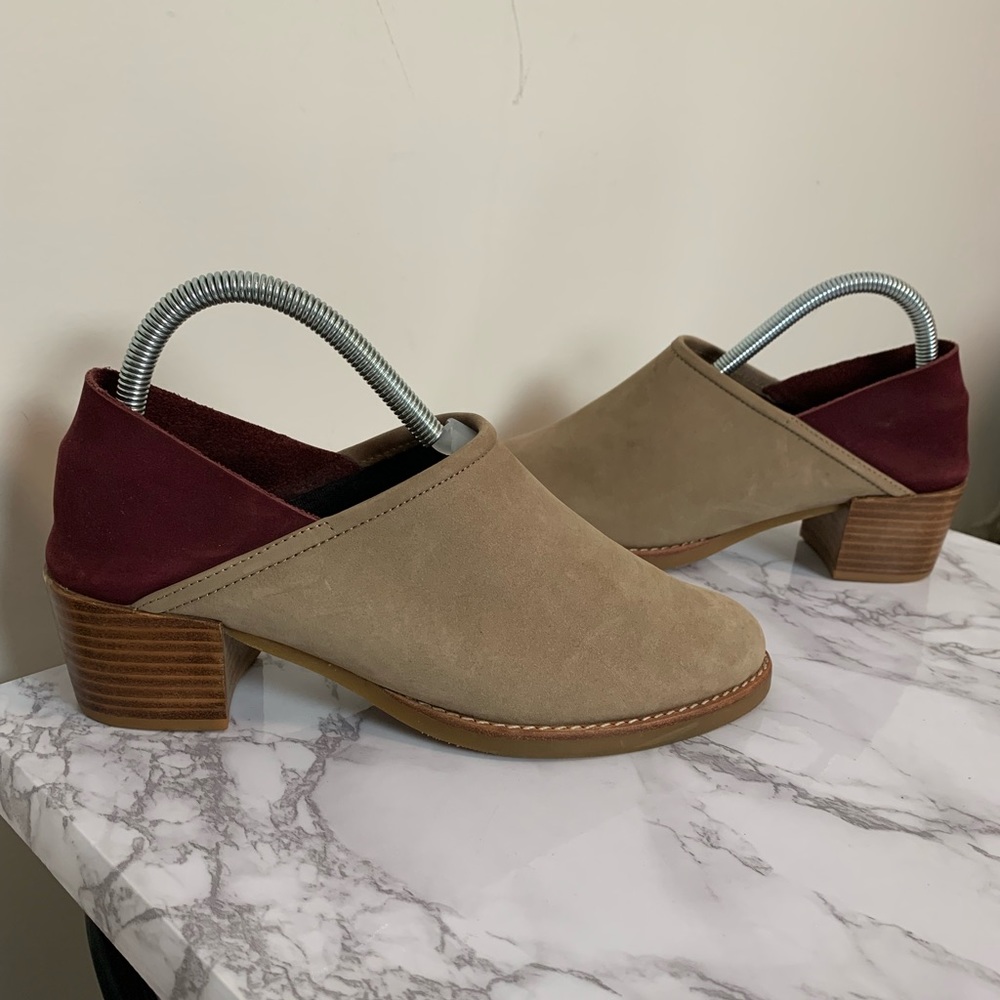 All Black Suede Colorblock Booties